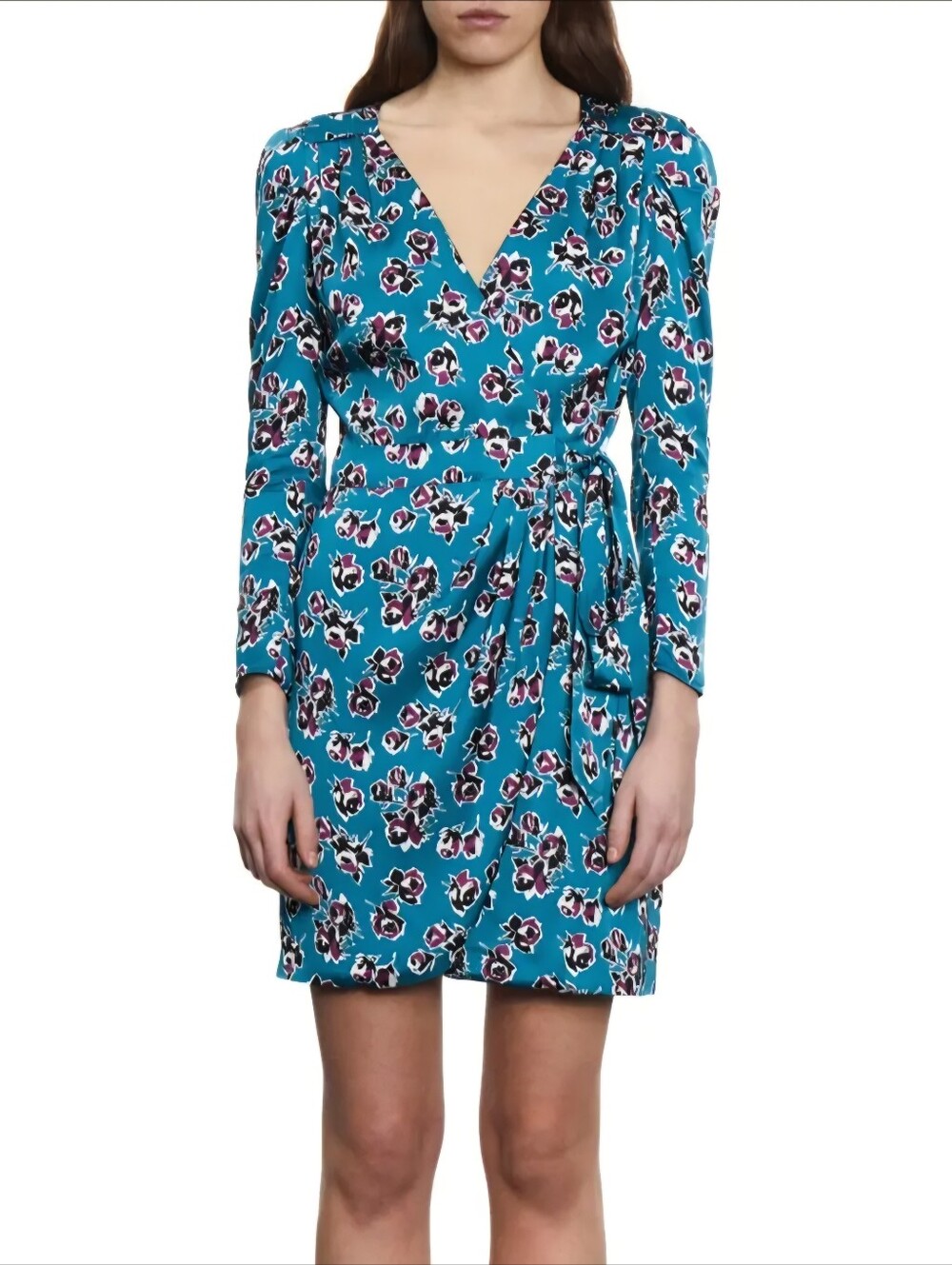 The Kooples Floral Print Wrap Dress